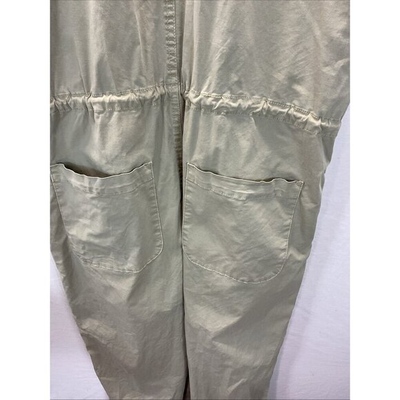 Pistola Pistachio Green Jumpsuit‎ zip front Size M military poplin short sleeve - Picture 4 of 16